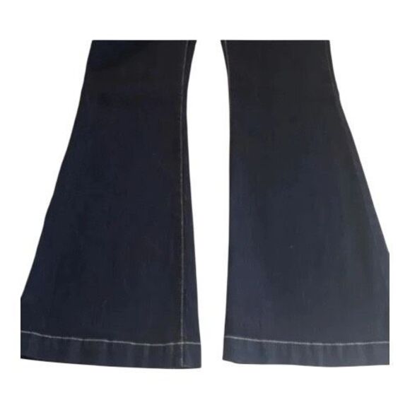 INC International Concepts Women Flare Leg Regular Fit Jeans Dark Blue Size 4 - Picture 4 of 11